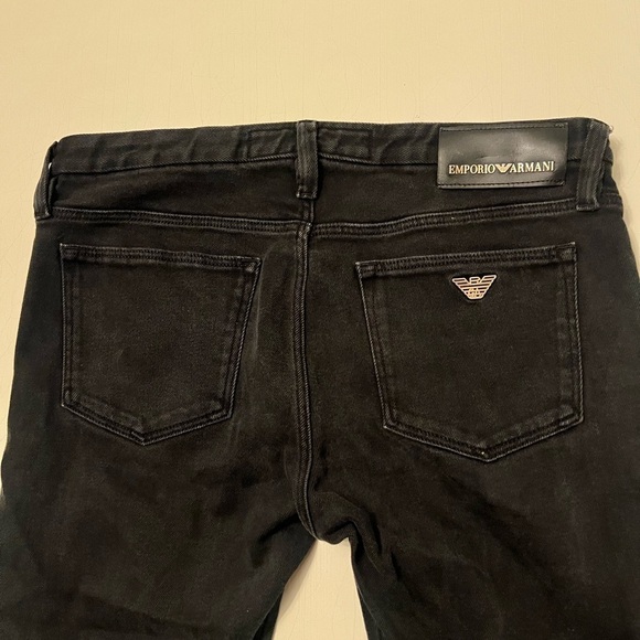 Emporio Armani Gold Series Mens Slim Fit Black Gold Jeans 6Z1J00 1D2JZ 0005 - Picture 11 of 16